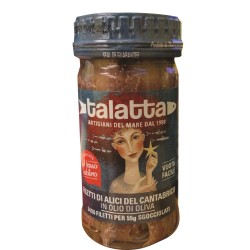 FILETTI  DI ALICI DEL CANTABRICO IN OLIO DI OLIVA ART.1001 100 GR  1 PZ