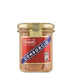FILETTI DI TONNO ALL'OLIO D'OLIVA CONSORCIO 220/150 GR1 PZ
