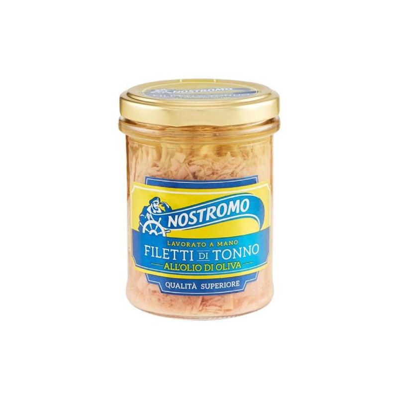 FILETTI DI TONNO ALL'OLIO D'OLIVA NOSTROMO  180 GR 1 PZ