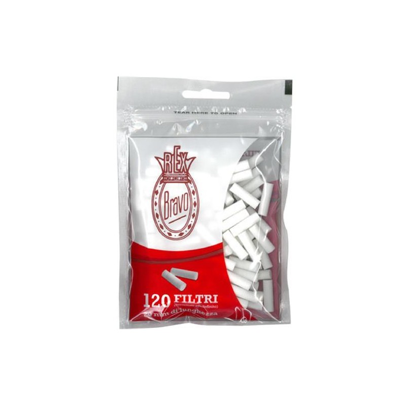 Filtri bravo  slim 6 mm longo 20 mm 30 pz
