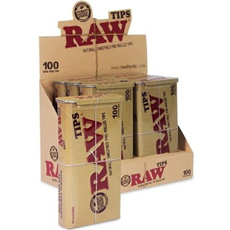 Filtri metallo raw tips pre-roller 6 pz