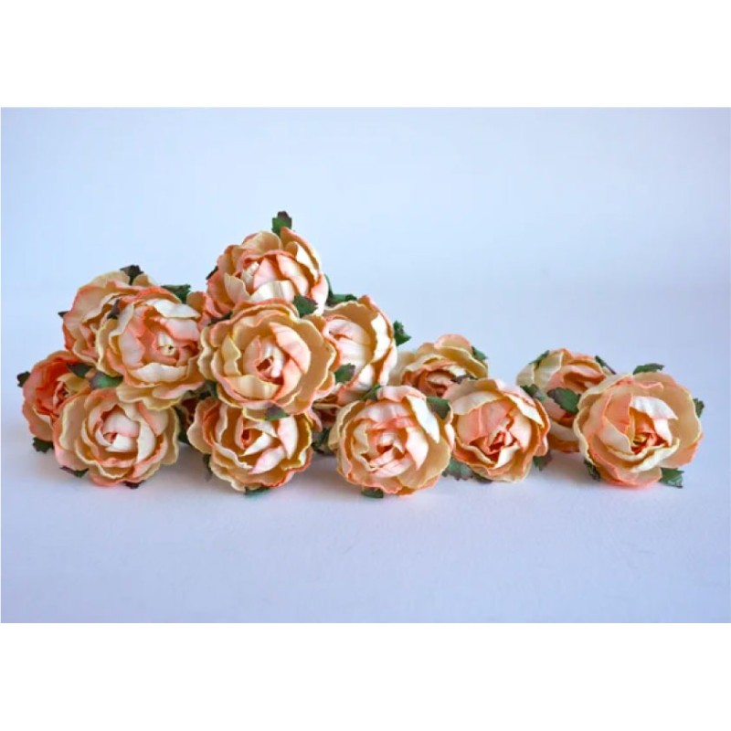 FIORE PEONIA PESCO IN CARTA  DA 6 CM 22 ART.306552  1 PZ