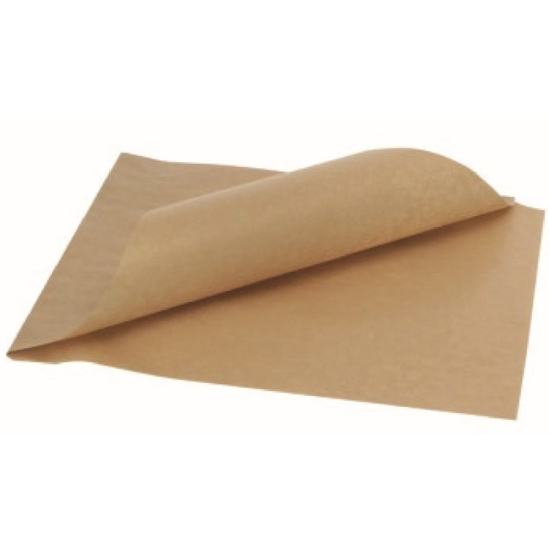 Fogli in carta antigrasso avana kraft 15x23 cm art.bp300384 250 pz