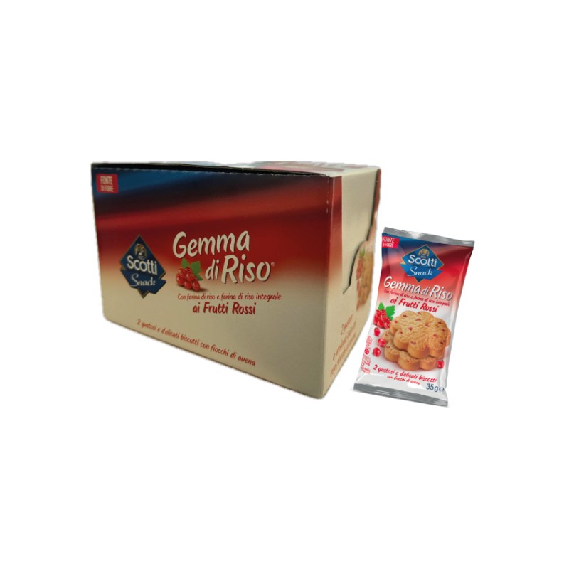 GEMMA DI RISO AI FRUTTI ROSSI GR 35 X 15 PZ