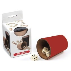 Gioco dei dadi bicchiere rosso+5 dadi dal negro cod.54324 1 pz