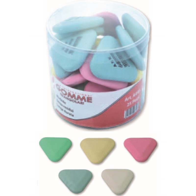 GOMME TRIANGOLARI IN BARATTOLO ART.A440 25 PZ