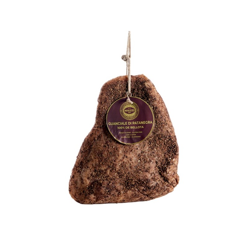 GUANCIALE DI PATANEGRA  100 % DI BELLOTA 1,200 KG  1 PZ