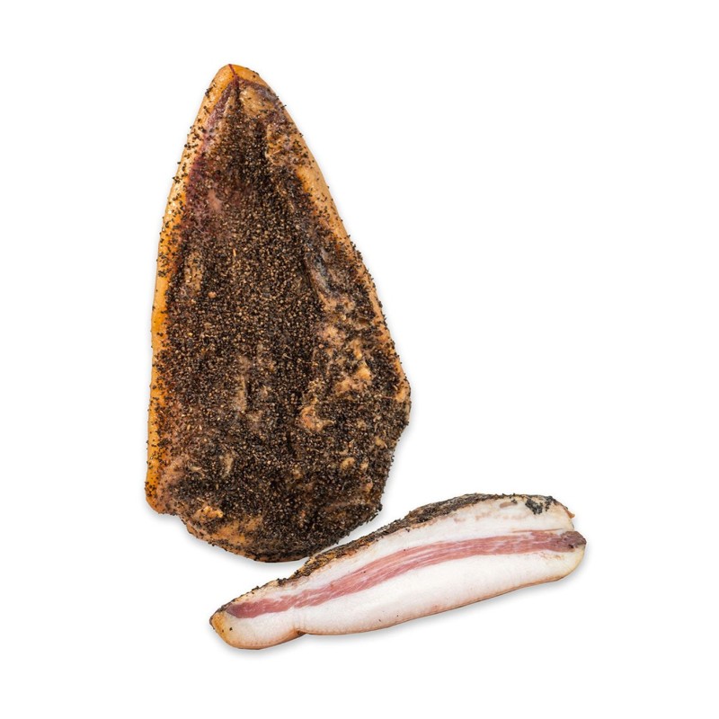 GUANCIALE STAGIONATA FONDANO AL PEPE NERO  SPECIALITA' DEL LAZIO  1.800 KG 1 PZ