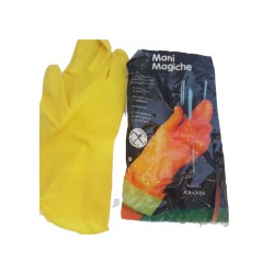 Guanti in lattice di gomma felpato uso domestico misura xl 1 pz
