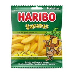 HARIBO BANANAS GOMMOSE FRUTTA 36111 80 GR 5 PZ