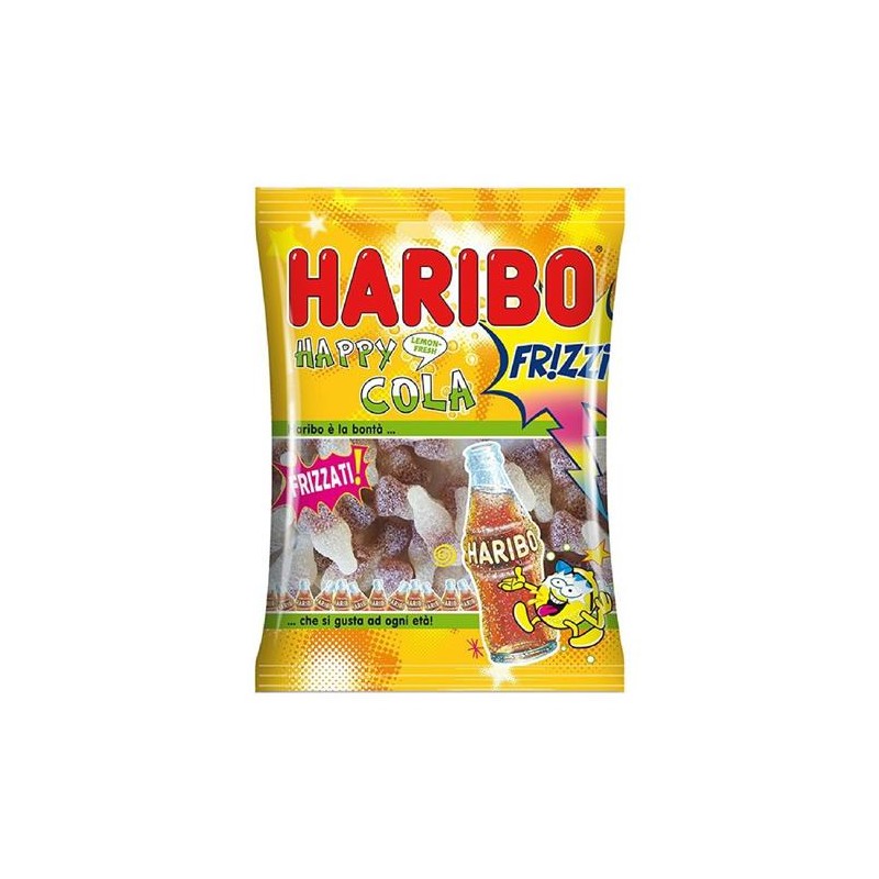 HARIBO HAPPY COLA  FRIZZI GOMMOSE  FRUTTA 36112 80 GR 5 PZ