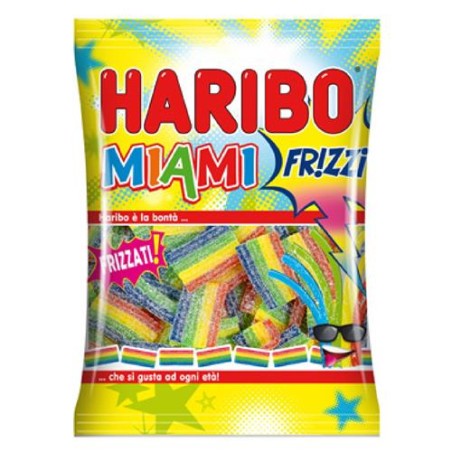 HARIBO MIAMI  FRIZZI GOMMOSE  FRUTTA 21517 80 GR 5 PZ