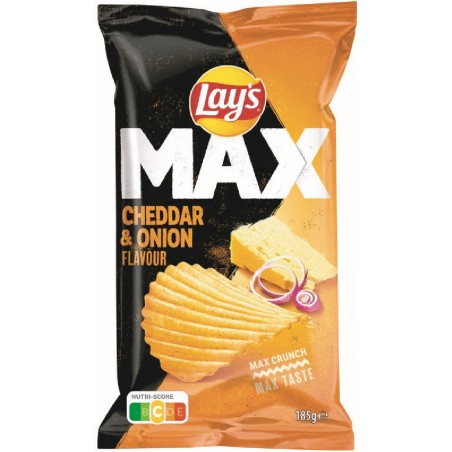 Lay's Maxx Cheddar  & Cipolla 115 gr x 10 pz art.81246