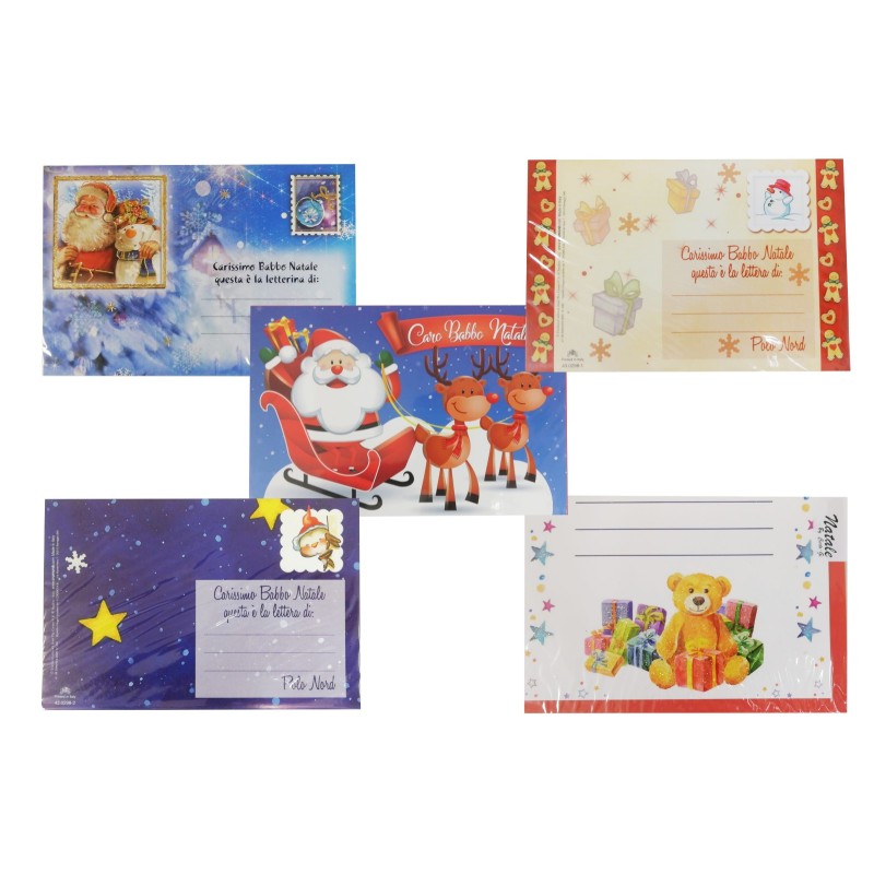 Letterina di natale assortita art.965 6 pz