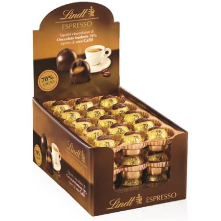 Lindt Fondente con Vero Caffè' Espresso 70%  art.850677  14 gr x45 pz
