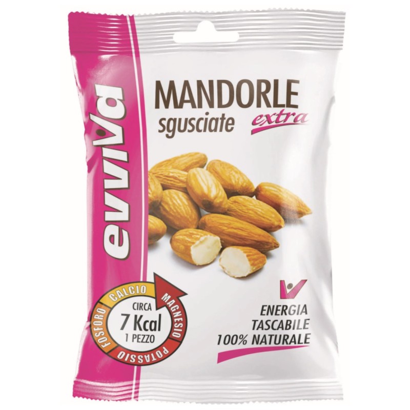 Mandorle sgusciate extra  evviva  gr 25 x24 pz