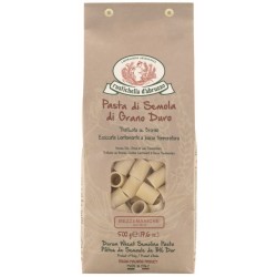 MEZZE MANICHE RIGATE PASTA DI SEMOLA DI GRANO DURO TRAFILATAAL BRONZO ART.182  500 GR 1 PZ