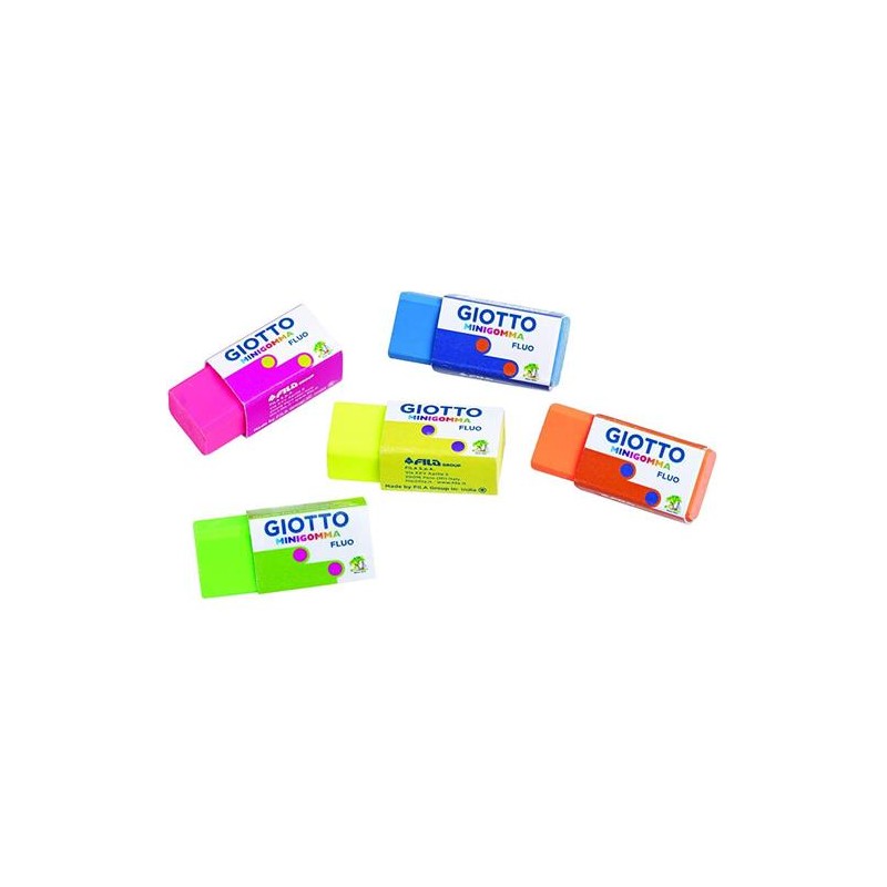 MINIGOMMA GIOTTO FLUO ART.241700 60 PZ
