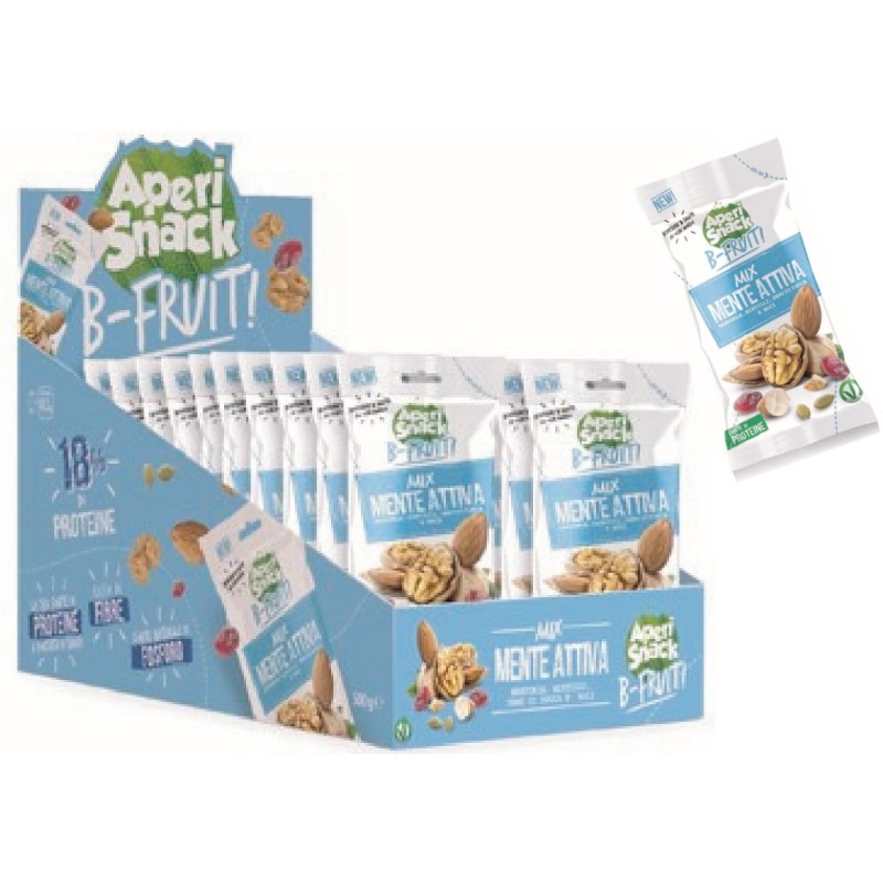 Mix mente attiva aperisnack art.014  gr 25 x20 pz