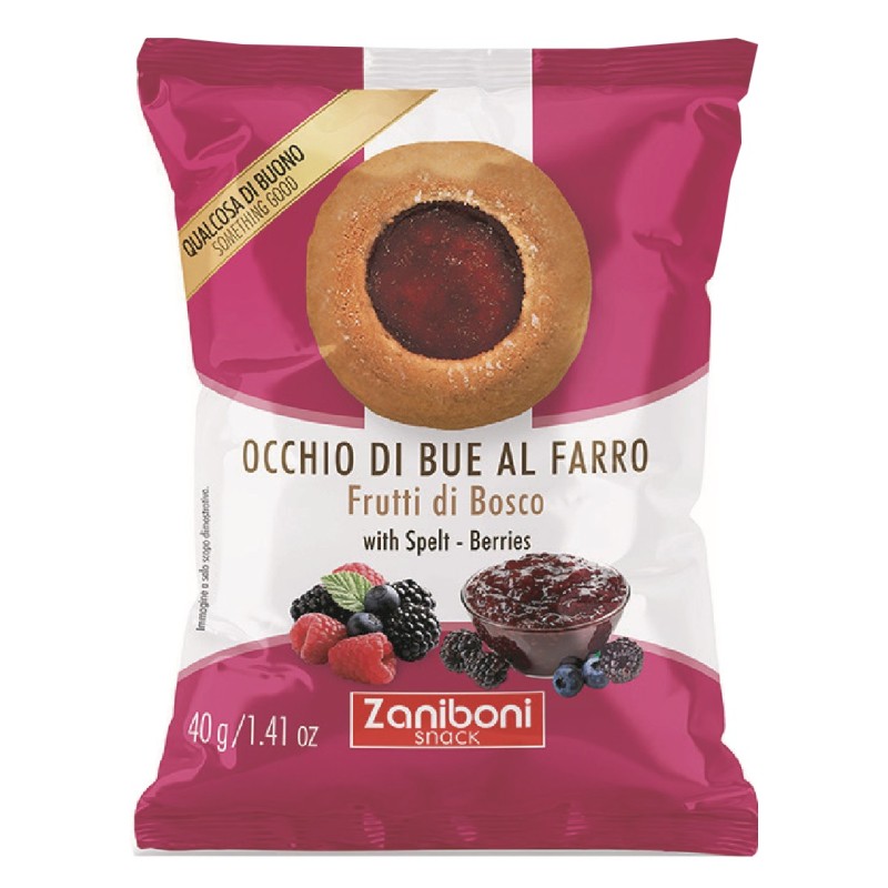Occhio di bue al farro frutti di bosco  40 gr x 26 pz