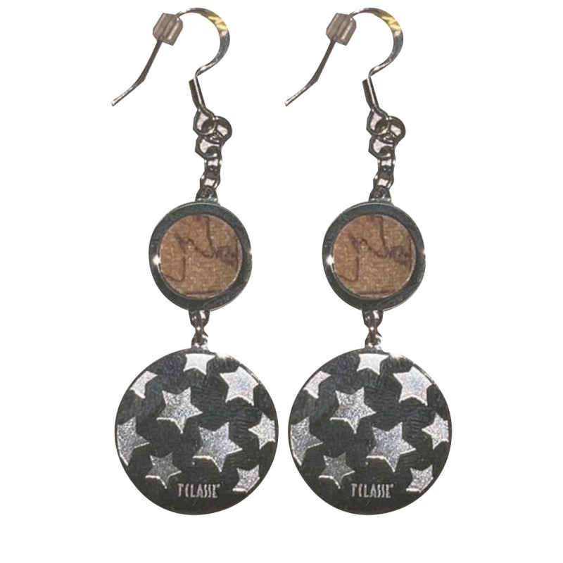 Orecchini 1'classe donna con cerchio e stelle jpc 1000/28   69.00  1 pz