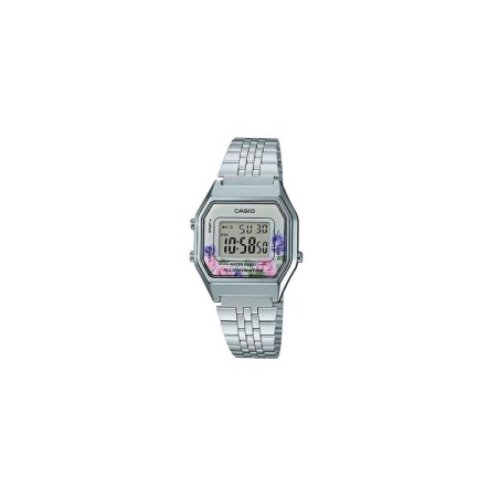 Orologio casio acciaio medio flower  la680wa-4cdf 1 pz ( luce led - cassa in resina - vetro acrilico - chiusura regolabile - imp