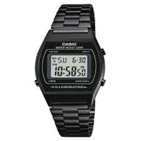 Orologio casio nero grande b640wb-1adf 1 pz ( super  led - cassa in resina - vetro minerale sintetico - chiusura regolabile - im