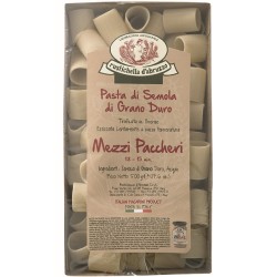 PACCHERI  PASTA DI SEMOLA DI GRANO DURO TRAFILATAAL BRONZO ART.145  500 GR 1 PZ