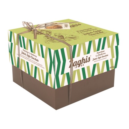 Panettone La Duchessa Dubai con Granella di Pistacchio e Pasta Kadayif art.7753 800 gr 1 pz