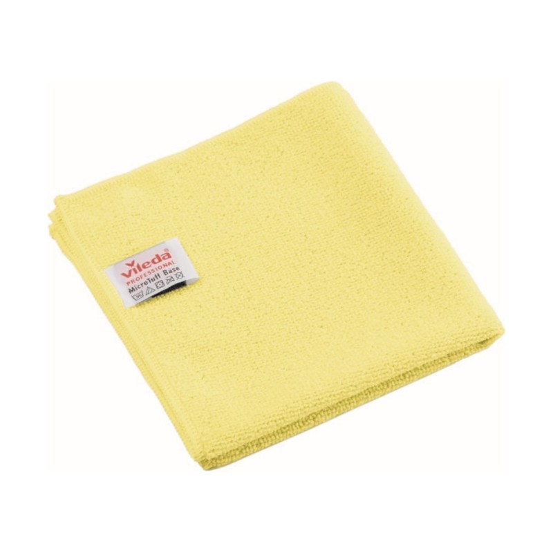 Panno micro tuff base giallo 36 x 36 art.169912  5 pz