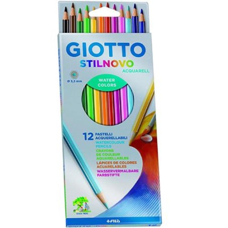 PASTELLI ACQUERELLABILI GIOTTO STILNOVO CONF.DA 12 ART.255700 1 PZ