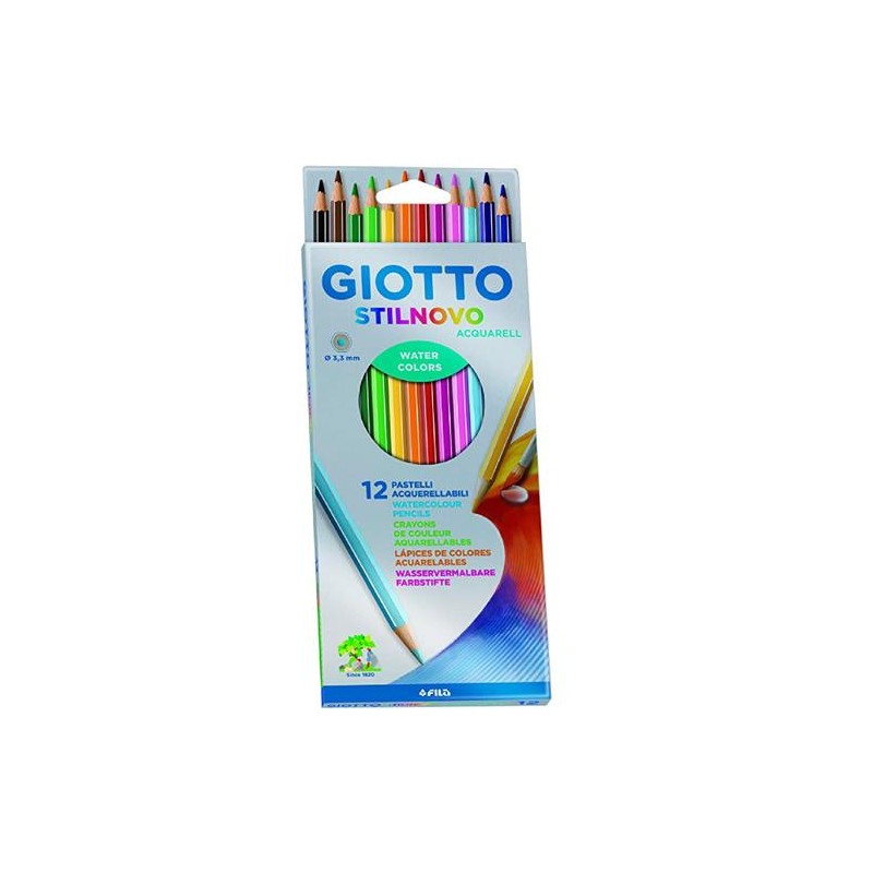 PASTELLI ACQUERELLABILI GIOTTO STILNOVO CONF.DA 12 ART.255700 1 PZ