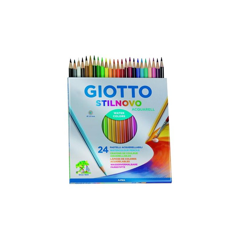 PASTELLI ACQUERELLABILI GIOTTO STILNOVO CONF.DA 24 ART.255800 1 PZ