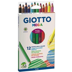 PASTELLONI GIOTTO MEGA TRIANGOLARI  DA 12 COD.225600 1 PZ
