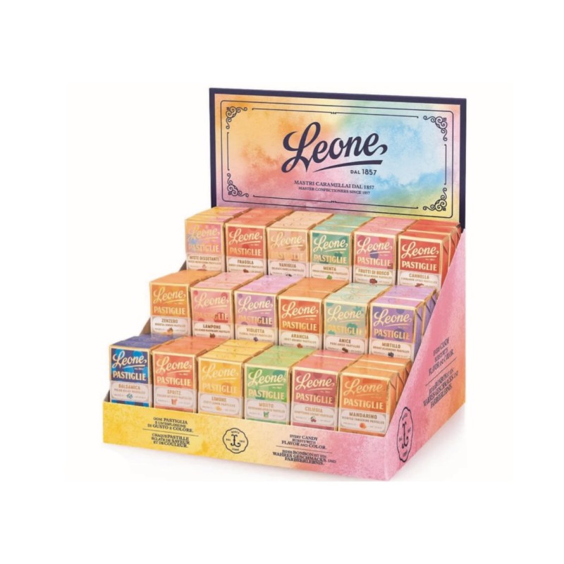 PASTIGLIE LEONE DISSETANTI ASSORTITE ART.3368 27 GR X 54 PZ