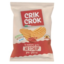 Patatina crik crok ondulate ketchup 227M  50 GR 20 PZ
