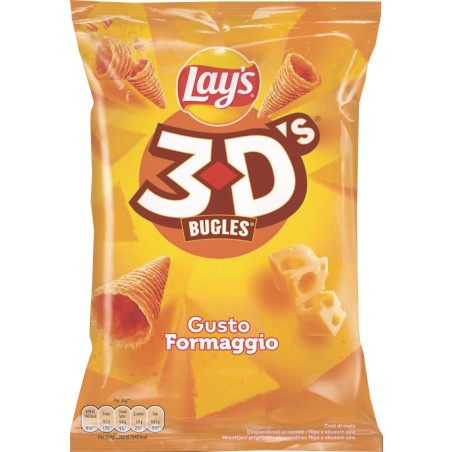 Patatina Lay's 3D's Bugles Formaggio 100 gr X 15 pz art.81083