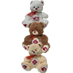 PELUCHE ORSO LOVE CM 35 + 10 CIOCCOLATINI ASSORTITI   1 PZ