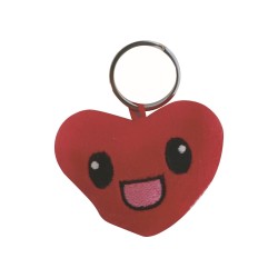 PELUCHE PORTACHIAVI CUORE  6 CM ART.584124 + 2 CIOCCOLATINI ASSORTITI   1 PZ