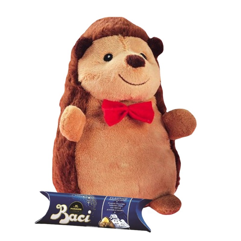 PELUCHE RICCIO CM 15 + 5 CIOCCOLATINI ASSORTITI  1 PZ