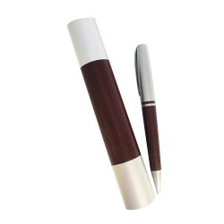 Penna leathsfera in tubo regalo marrone  art.9850-20e 1 pz