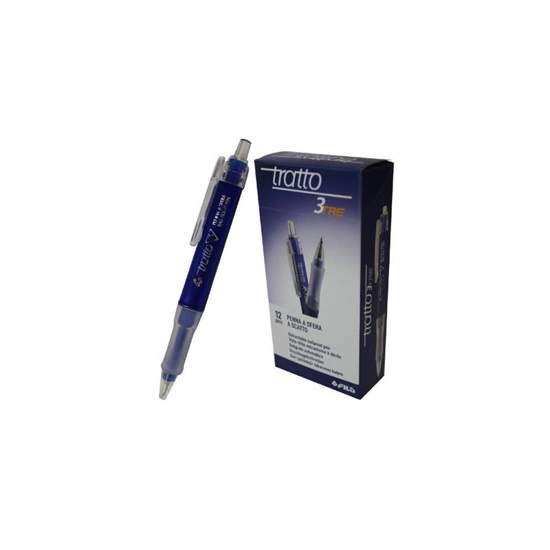 PENNA TRATTO 3TRE SCATTO ART.824601 BLU 12 PZ