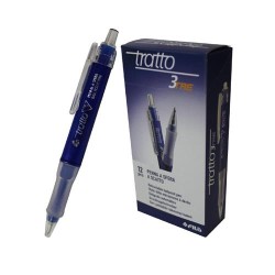 PENNA TRATTO 3TRE SCATTO ART.824601 BLU 12 PZ