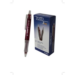 PENNA TRATTO 3TRE SCATTO ART.824602 ROSSO 12 PZ