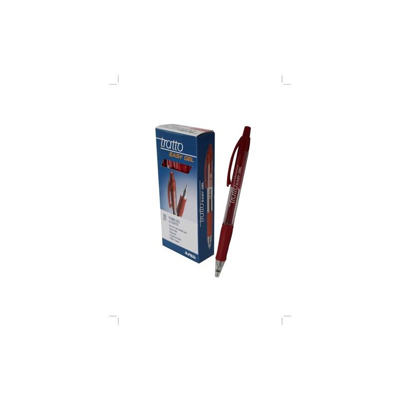 PENNA TRATTO EASYGEL ART.827702 ROSSO 10 PZ