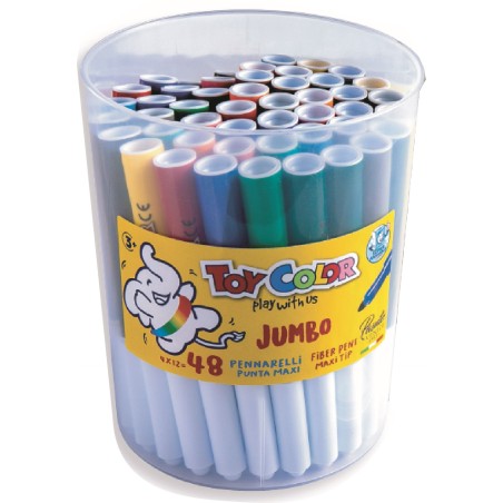 PENNARELLI MAXI DA 48 BARATTOLO   ART.0043  1 PZ