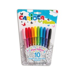 PENNE A SFERA FLUO COLORS FIORELLA BLISTER DA 10  ART.42775 1 PZ