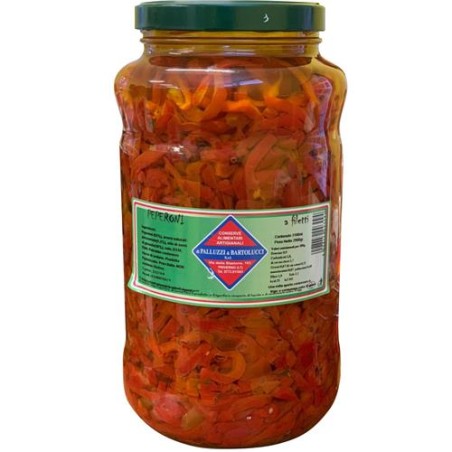 PEPERONI A FILETTI  SOTT' OLIO 2.900 GR 1 PZ