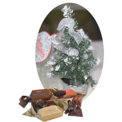 PIANTINA NATALIZIA +TORRONCINI SPERLARI ASSORTITI  50 GR 1 PZ