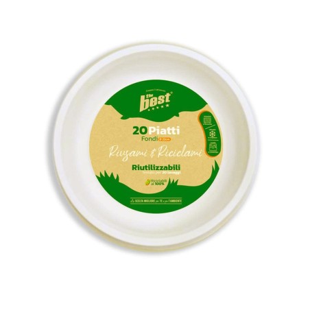 Piatti cupi riusami e riciclami microonde 20 pz